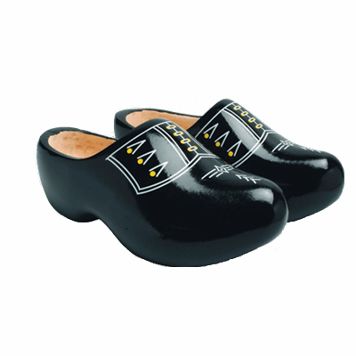 Afbeeldingen van Klomp peppel zwart mt. 29cm (45)