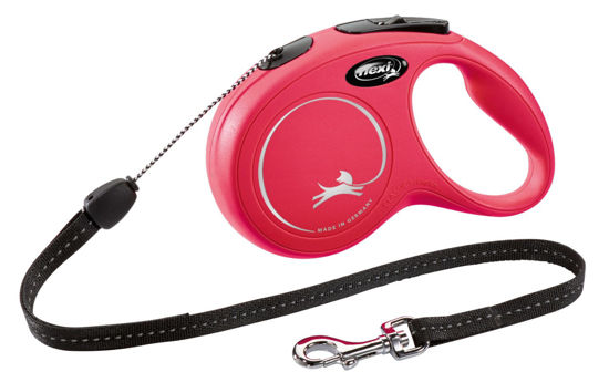 Afbeeldingen van FLEXI Rollijn NEW Classic koord rood S/8 meter tot 12kg