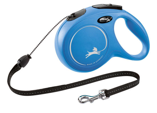 Afbeeldingen van FLEXI Rollijn NEW Classic koord blauw M/8 meter tot 20kg