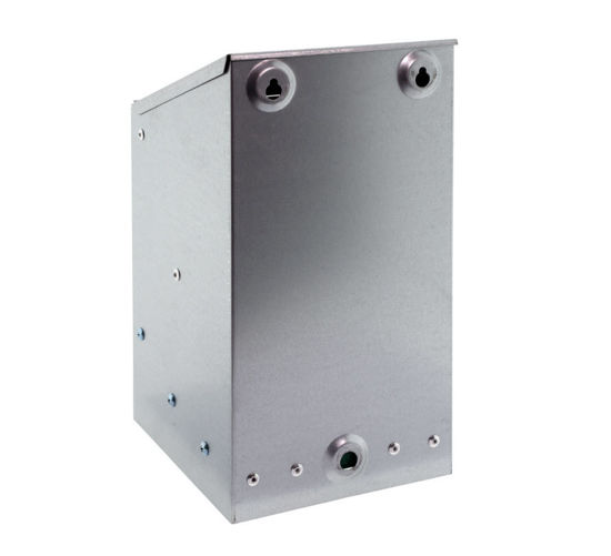 Afbeeldingen van Voerbak verzinkt met schuine deksel 2,5kg