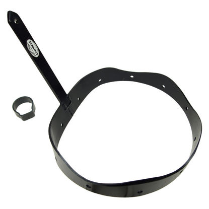 Afbeeldingen van Baggerbeugel gesmeed blauw +ring *deWit*