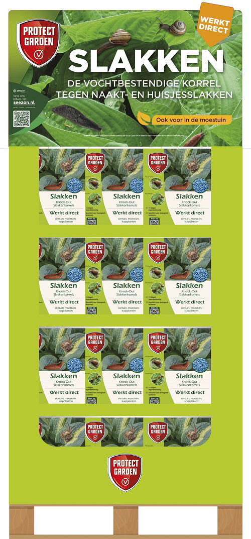 Afbeeldingen van Boxdisplay Knock-Out slakkenkorrels 92 stuks 1kg