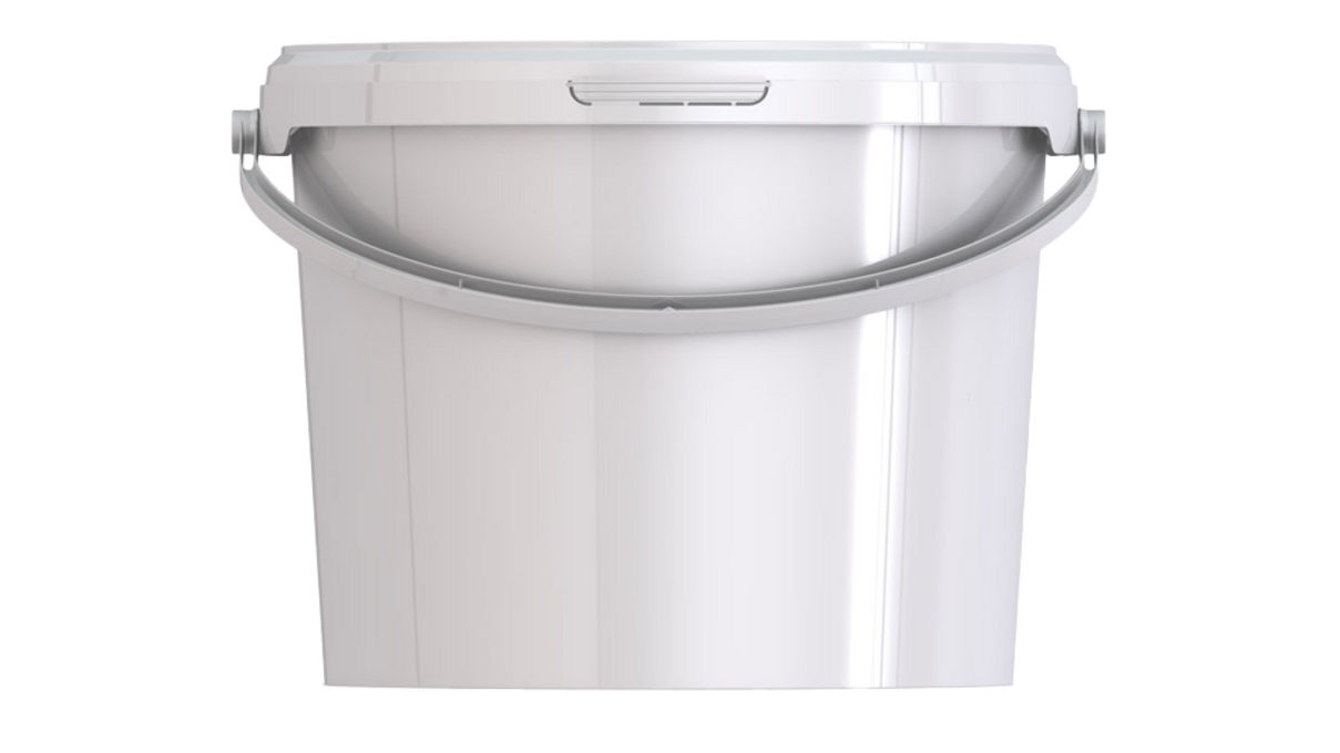 Afbeeldingen van Emmertje kunststof -MM- wit 5L.