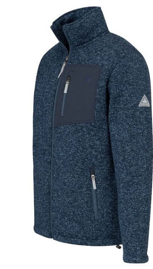 Afbeeldingen van Bjornson Ruben Gebreid Vest  - Teddy Gevoerd - Navy