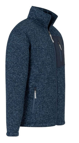 Afbeeldingen van Bjornson Ruben Gebreid Vest  - Teddy Gevoerd - Navy