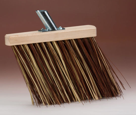 Afbeeldingen van Gootbezem 28cm, bahia/stalks met steelhouder, FSC 100%