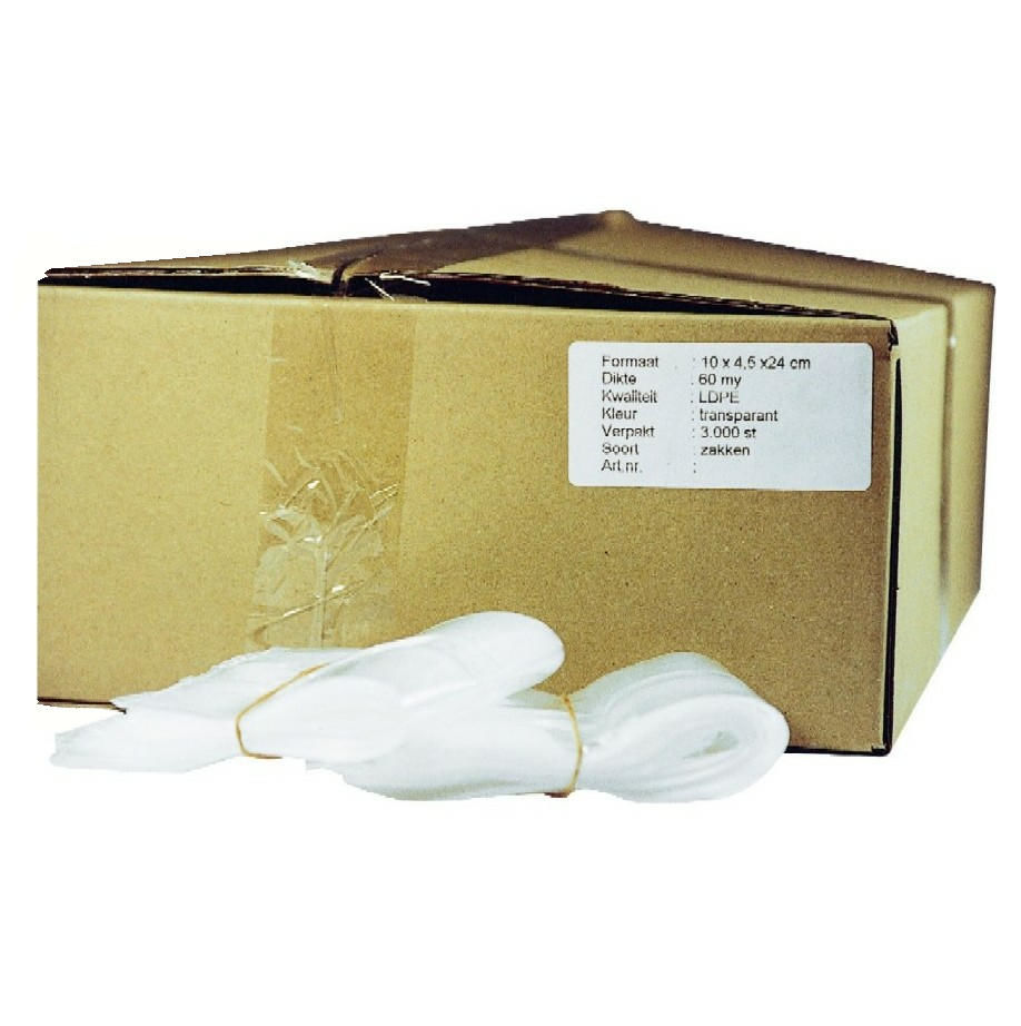 Afbeeldingen van Plastic zakken 005 11x4,5x30 à 1000st
