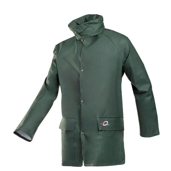 Afbeeldingen van Regenjas Flexothane groen L