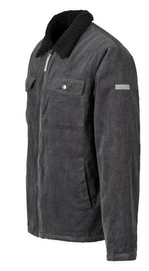 Afbeeldingen van Winterjas Storvik Calgary Corduroy, Teddy, grijs