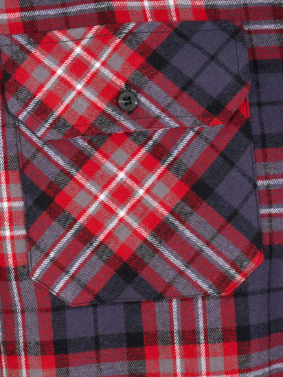 Afbeeldingen van Blouse flanel Storvik Dawson dessin rood (ruit)