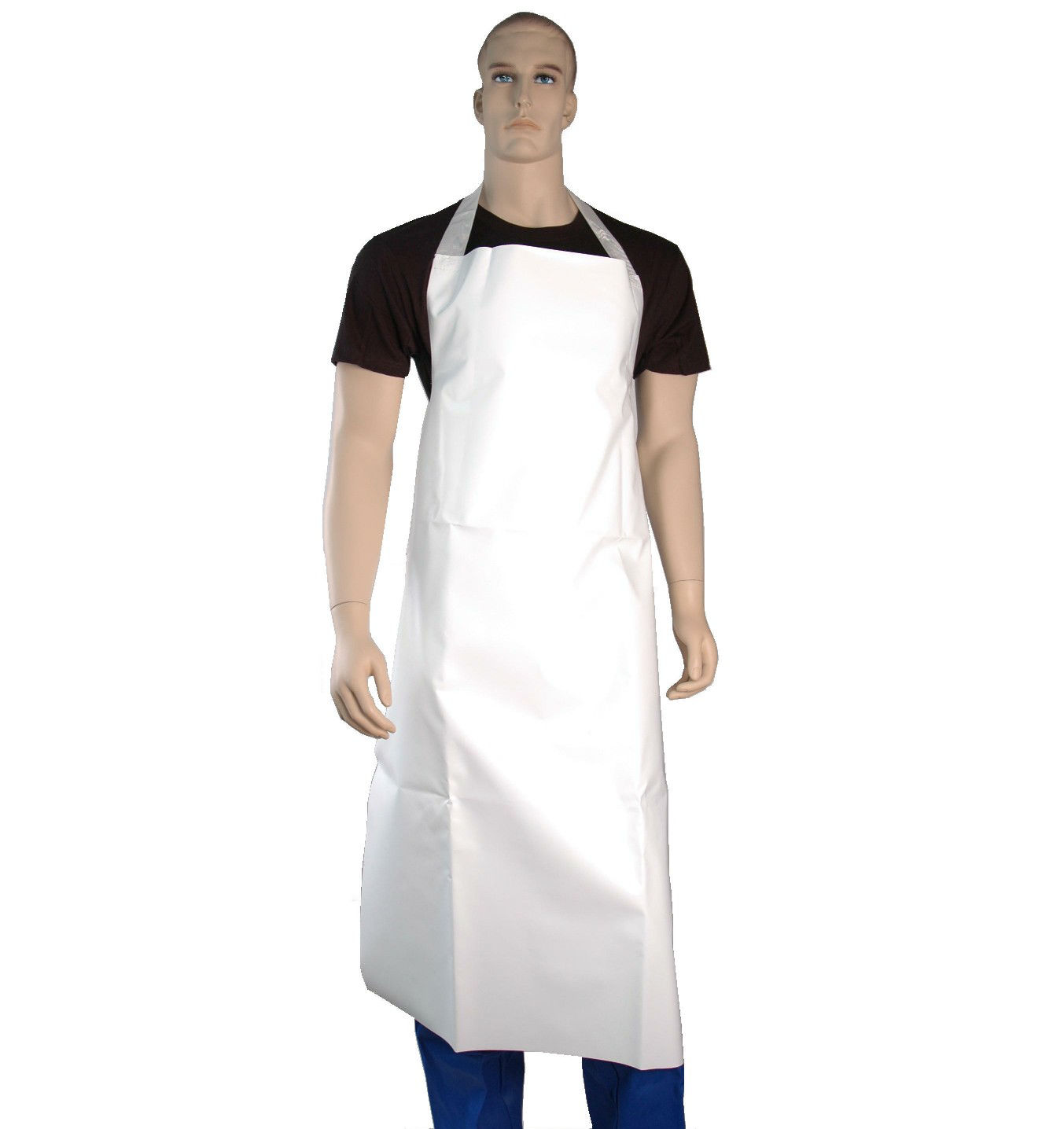 Afbeeldingen van Melkschort wit 140x75cm