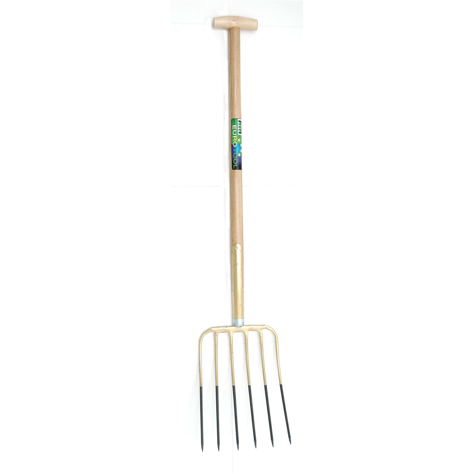 Afbeeldingen van Mestvork 6tds, stift, steel 85cm