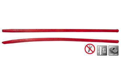 Afbeeldingen van Schopsteel GLASFIBER gebogen, 130cm