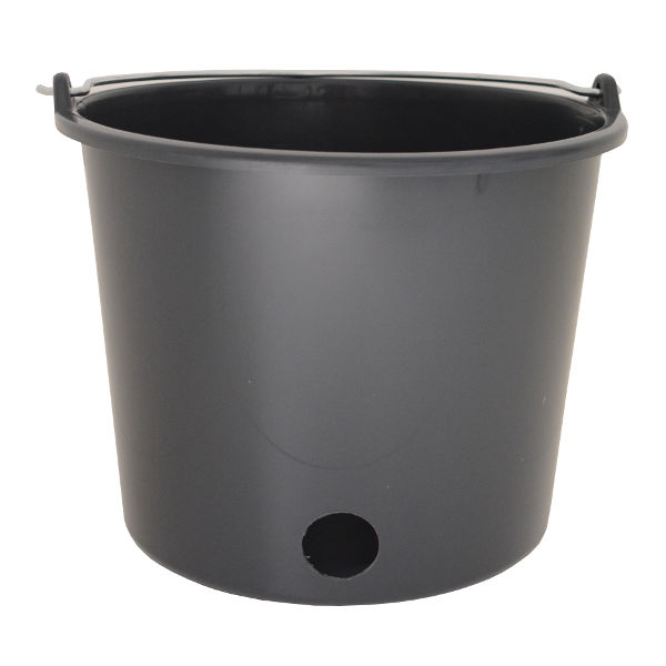 Afbeeldingen van Kalver speenemmer rond, KAAL, grijs 12L.