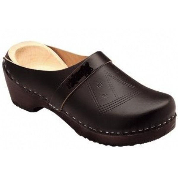 Afbeeldingen van Schippersklomp zwart hout