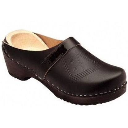 Afbeeldingen van Schippersklomp zwart hout