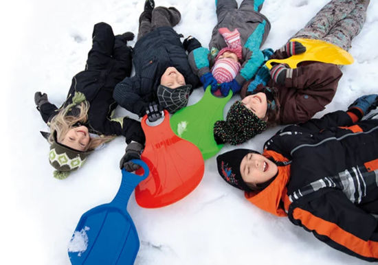 Afbeeldingen van Slede glijmat kunststof, 53x34.5cm