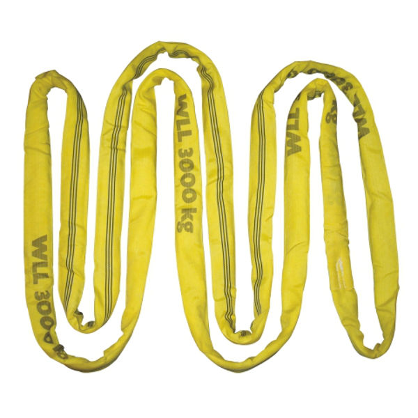 Afbeeldingen van Rondstrop -geel-  4 meter, 3 ton