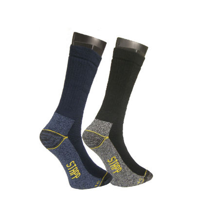 Afbeeldingen van Sok Stappyellow, -All-round WORKER-, á 2pr, zwart