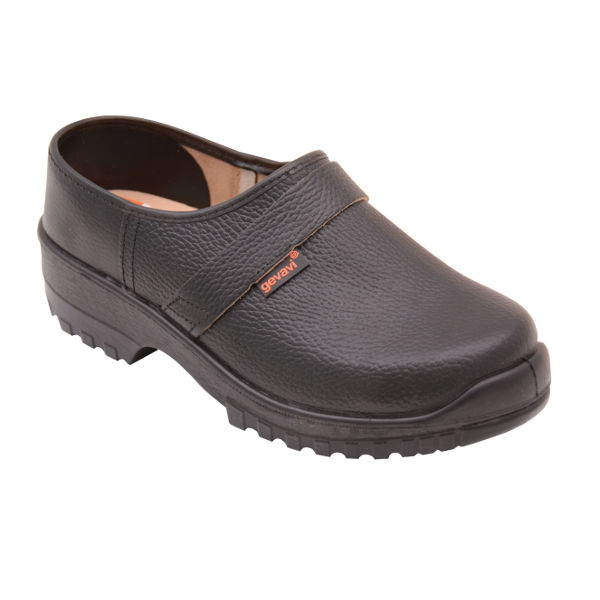 Afbeeldingen van Schoenklomp Gevavi Lincoln aangespoten PU-zool zwart-39