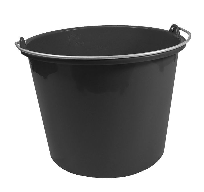 Afbeeldingen van Emmer kunststof Prof -MM-, grijs 12L.