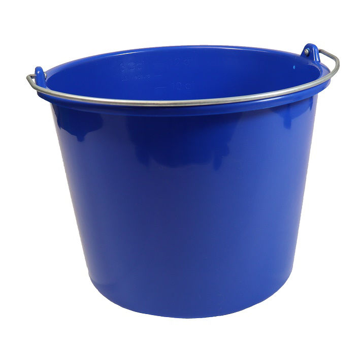 Afbeeldingen van Emmer kunststof Prof -MM-, blauw 12L.