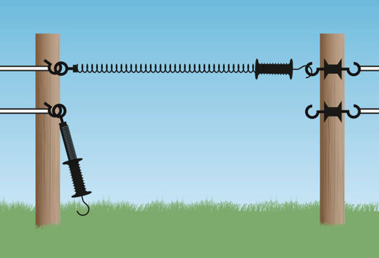 Afbeeldingen van AKO Poortgreep 5m veer + 2 poortgreepankers