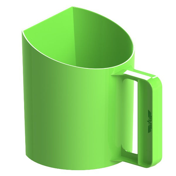 Afbeeldingen van Meelschep-/ voerschep 1kg (bekermodel) - GROEN