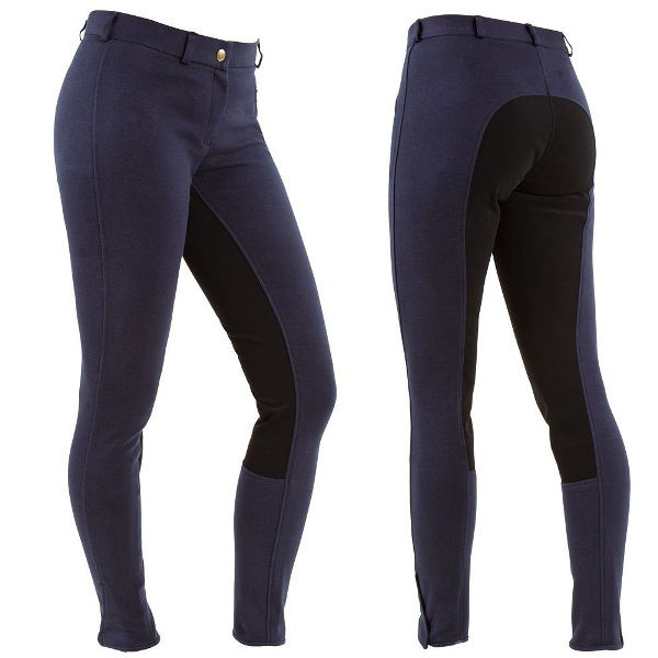 Afbeeldingen van Dames Rijbroek Covalliero Economic blauw, 42