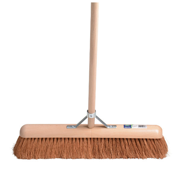 Afbeeldingen van Kamer-/Zaalveger FSC 60cm hout cocos MM met steel 150cm