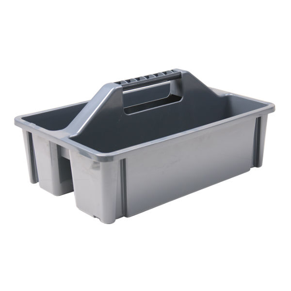 Afbeeldingen van Poetskist / gereedschapbak kunststof open antraciet