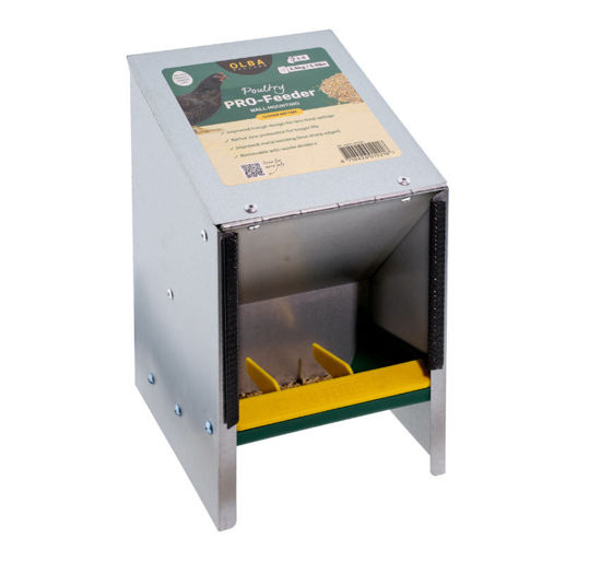 Afbeeldingen van Voerbak verzinkt met schuine deksel 2,5kg