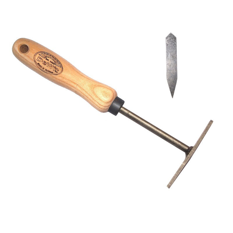 Afbeeldingen van Onkruidkrabber essen handvat 14cm *deWit*