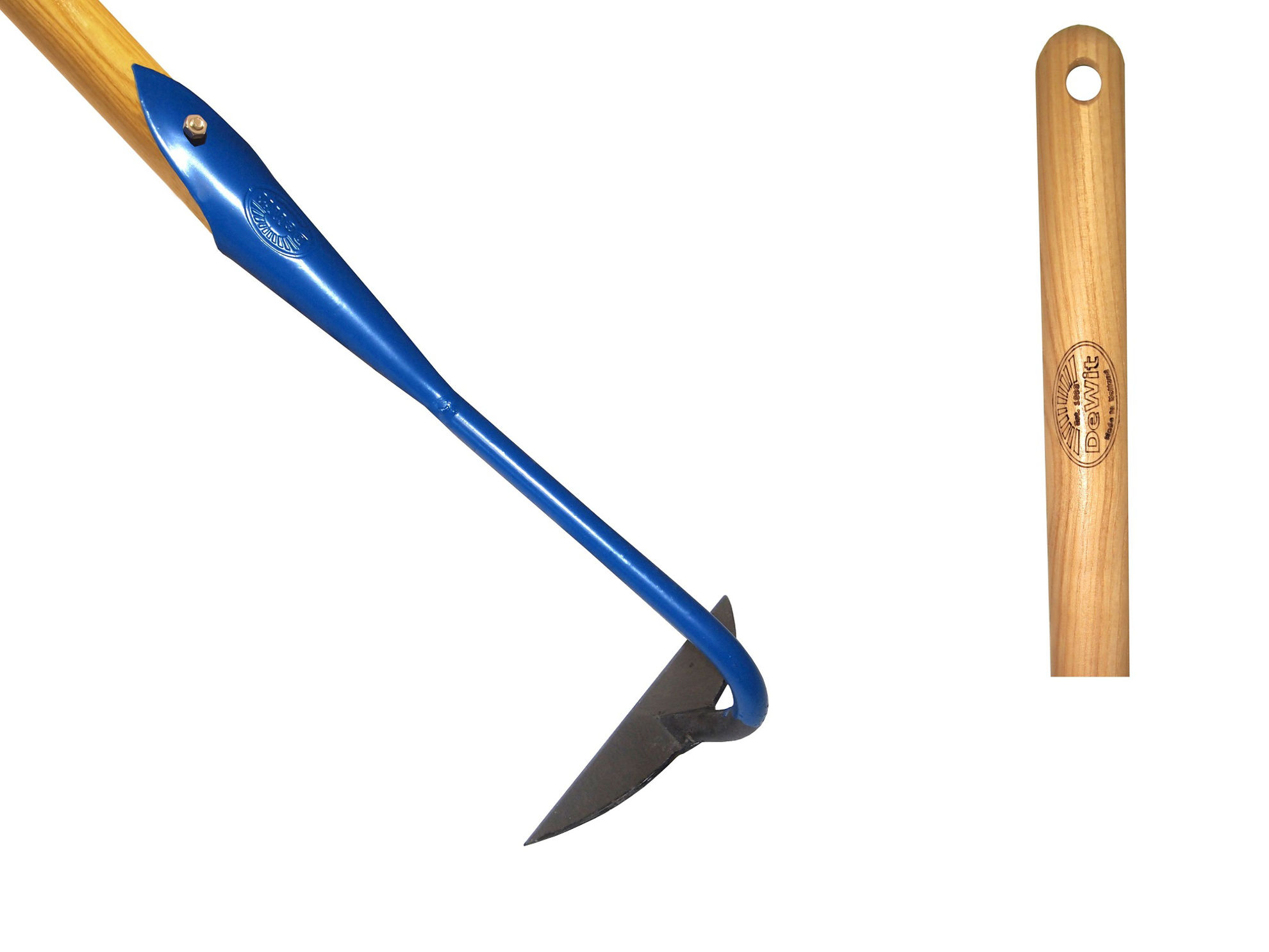 Afbeeldingen van Hak gesmeed blauw, 20cm, steel 170cm  *deWit*