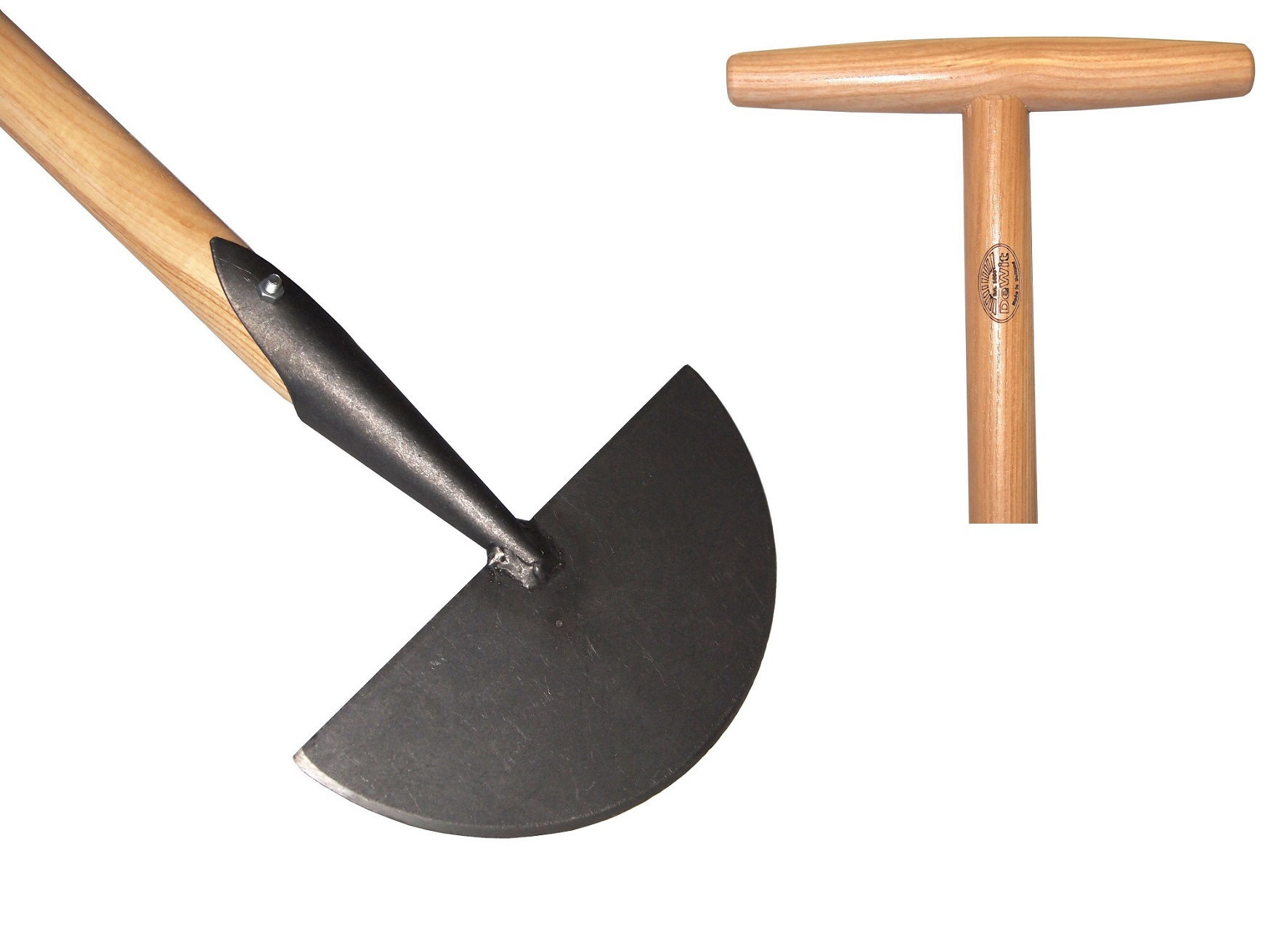 Afbeeldingen van Graskantsteker essen T-steel 85cm *deWit*