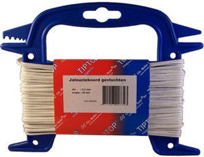 Afbeeldingen van jalouziekoord wit 2,6 mm - 20m wit