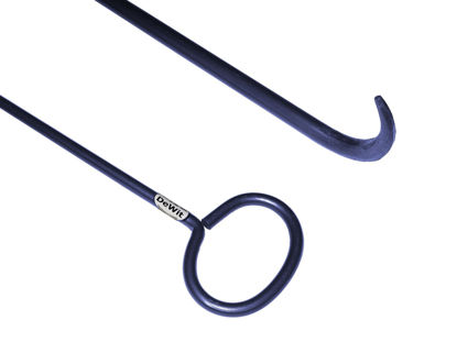 Afbeeldingen van Putdekselhaak 750 x 16mm met krul  *deWit*