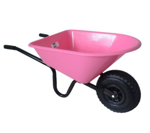Afbeeldingen van Kinderkruiwagen -MM- ROZE metaal/kunststof