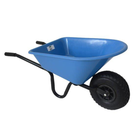 Afbeeldingen van Kinderkruiwagen -MM- BLAUW metaal/kunststof