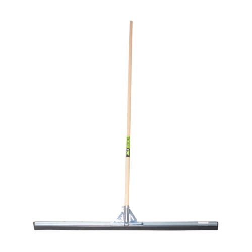 Afbeeldingen van Vloertrekker metaal 100cm waterrand/stokverst.MM steel 150cm