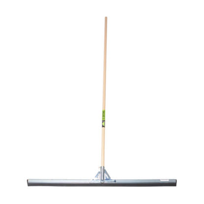 Afbeeldingen van Vloertrekker metaal 100cm waterrand/stokverst.MM steel 150cm