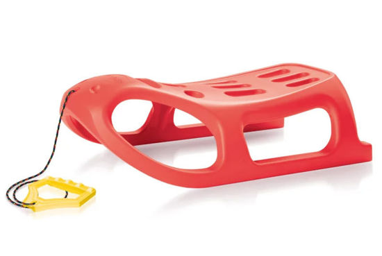 Afbeeldingen van Slede davos kunststof 86cm, met trekkoord