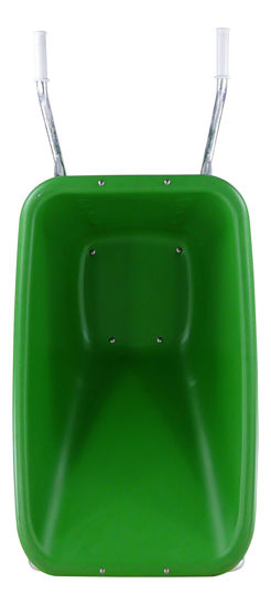 Afbeeldingen van Kruiwagen Fort F&S 165L Groen HDPE bak verz.onderstel 2-wiel