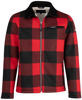 Afbeeldingen van Houthakkers Fleecevest London Rood blok, teddygevoerd