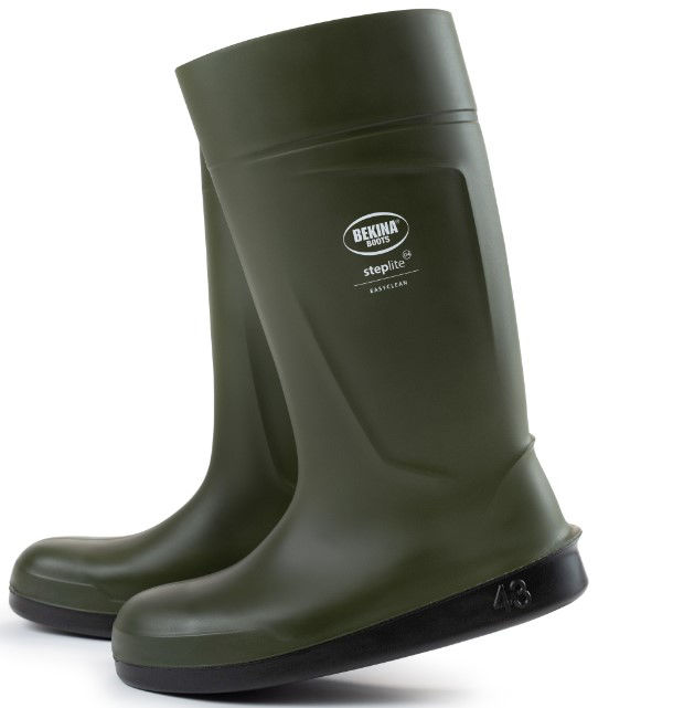 Afbeeldingen van Bekina Steplite EasyClean S4 groen/zwart, gladde zool, mt.38