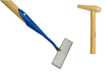 Afbeeldingen van Rechthoekschoffel 16cm essen steel *deWit*