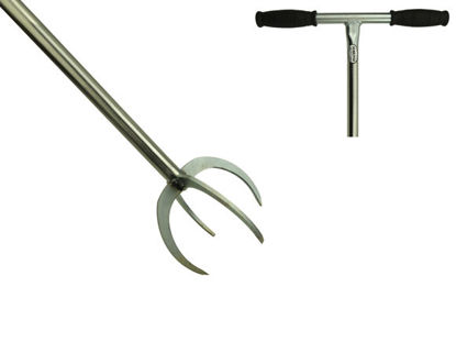 Afbeeldingen van Woeler lang \ Tuinklauw 850mm buissteel *deWit*