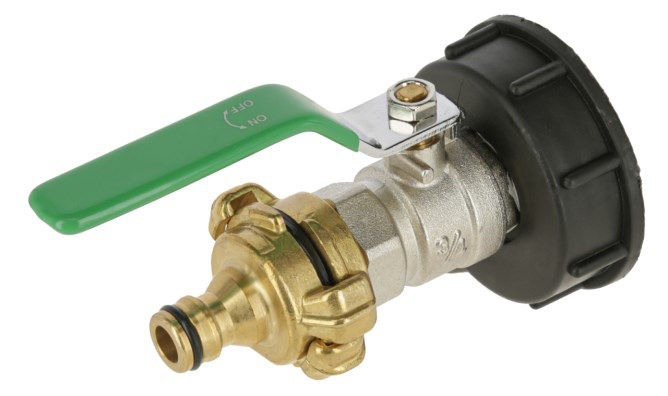 Afbeeldingen van Kogelkraan met Geka-koppeling en snelkoppeling