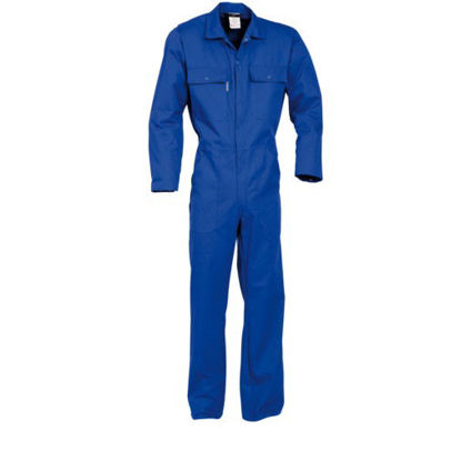 Afbeeldingen van Havep overall Basic + rits 2166 korenblauw K/P