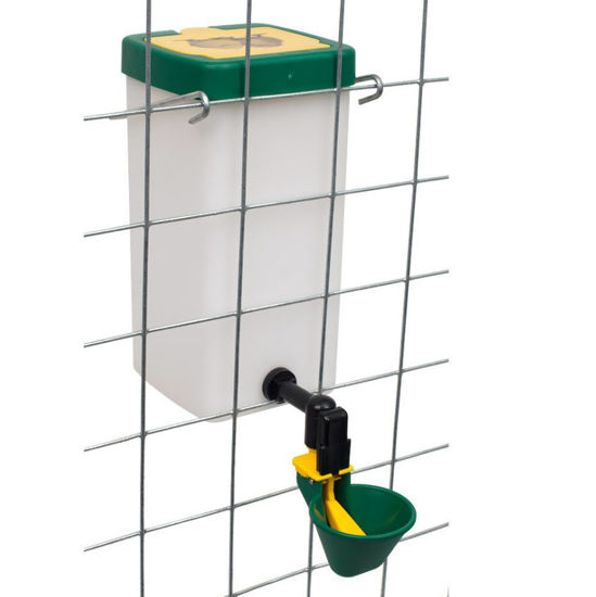 Afbeeldingen van Kuiken drinkfles met drinkcup 1 l naturel incl. beugel